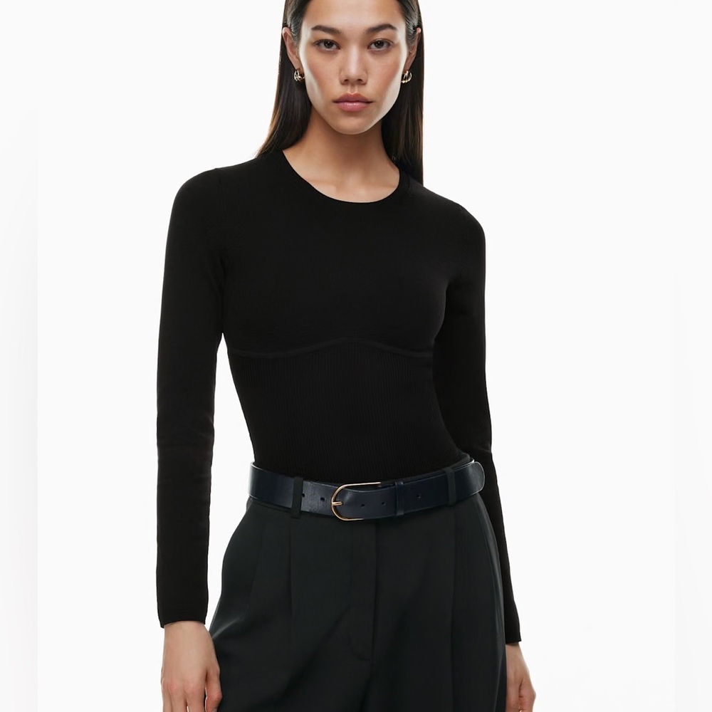 Aritzia Sculpt Knit Empire Longsleeve Top